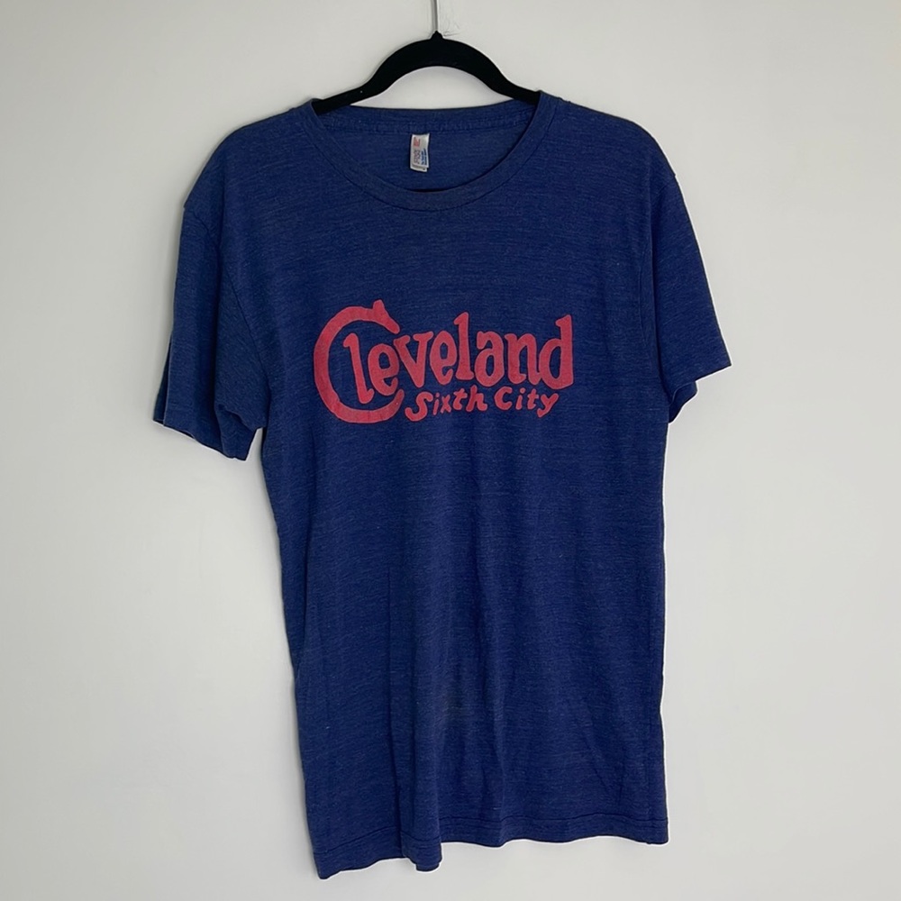 Cleveland sixth city blue and red shirt size medium